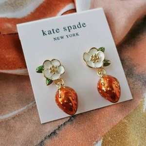 Kate Spade - Picnic Perfect Strawberry - Red Drop Earrings